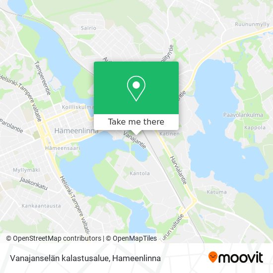 Vanajanselän kalastusalue map