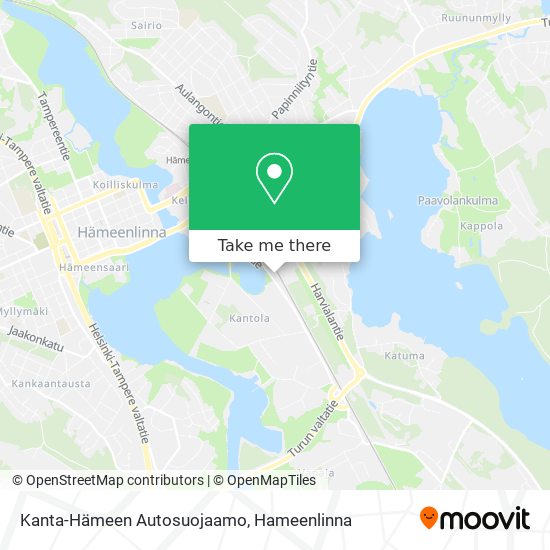 Kanta-Hämeen Autosuojaamo map