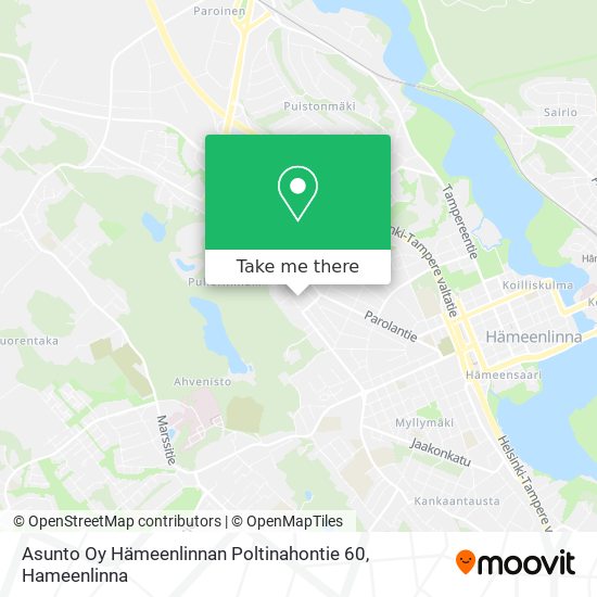 Asunto Oy Hämeenlinnan Poltinahontie 60 map