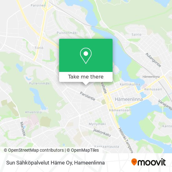 Sun Sähköpalvelut Häme Oy map