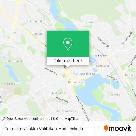 Toiminimi Jaakko Vahtokari map