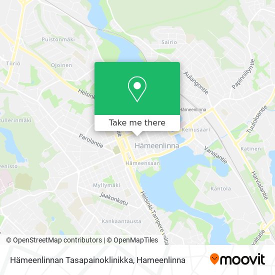 Hämeenlinnan Tasapainoklinikka map