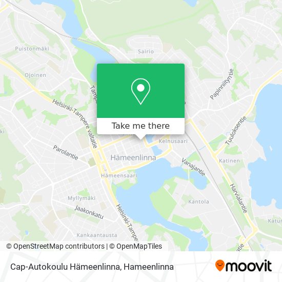 Cap-Autokoulu Hämeenlinna map