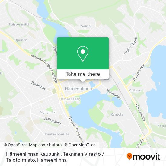 Hämeenlinnan Kaupunki, Tekninen Virasto / Talotoimisto map