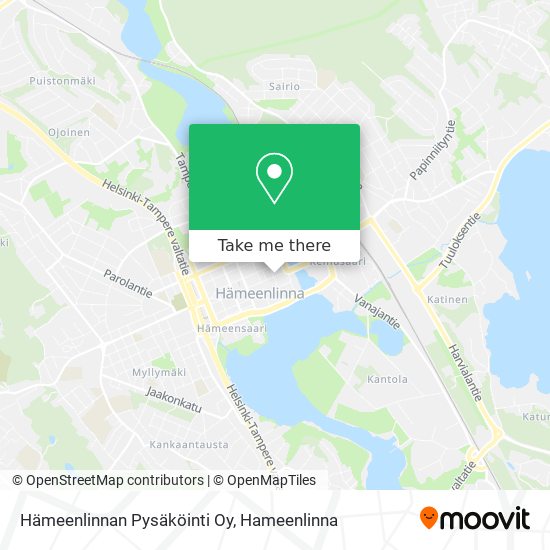 Hämeenlinnan Pysäköinti Oy map