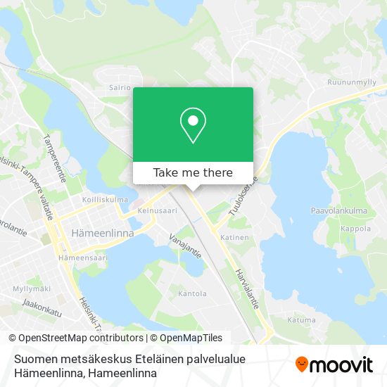 Suomen metsäkeskus Eteläinen palvelualue Hämeenlinna map