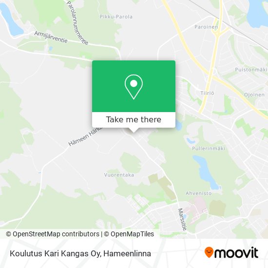 Koulutus Kari Kangas Oy map