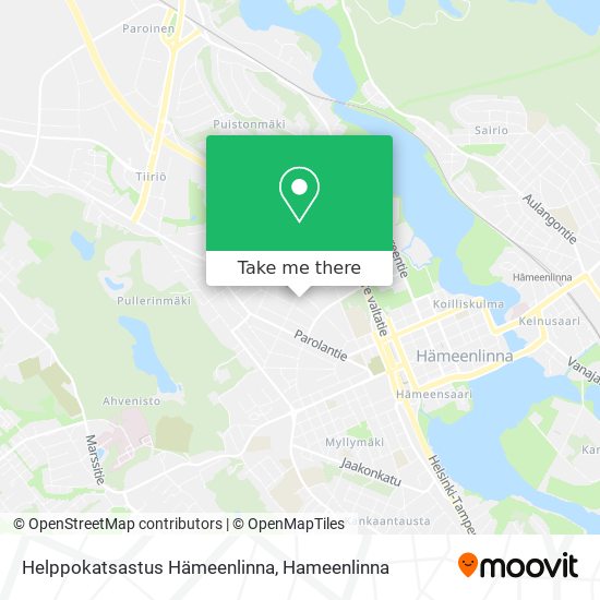 Helppokatsastus Hämeenlinna map