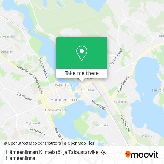 Hämeenlinnan Kiinteistö- ja Taloustarvike Ky map