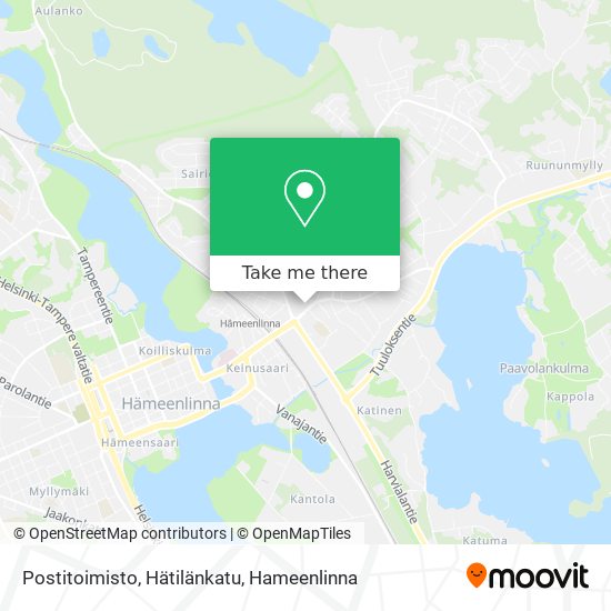 Postitoimisto, Hätilänkatu map