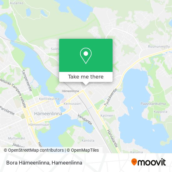 Bora Hämeenlinna map