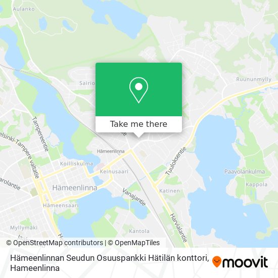 Hämeenlinnan Seudun Osuuspankki Hätilän konttori map