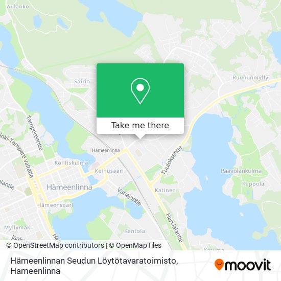 Hämeenlinnan Seudun Löytötavaratoimisto map