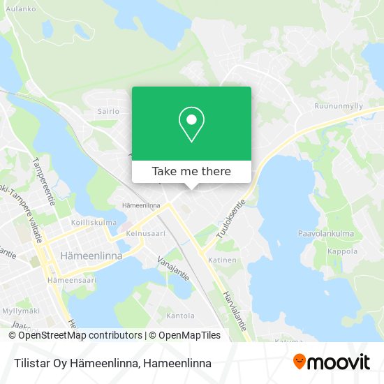 Tilistar Oy Hämeenlinna map