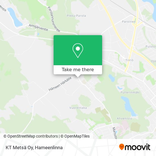 KT Metsä Oy map