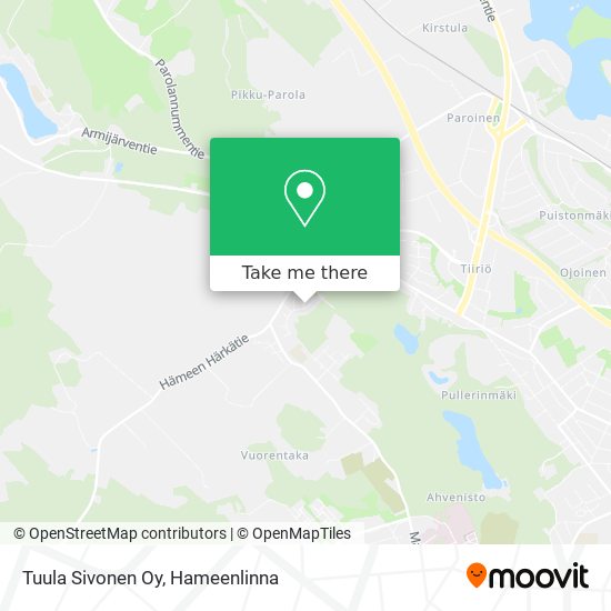 Tuula Sivonen Oy map