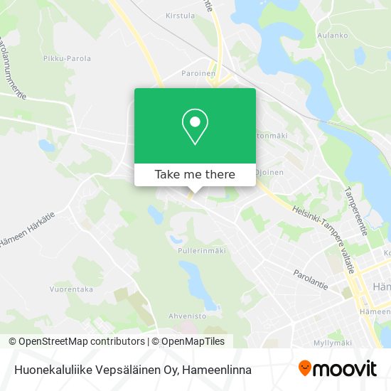 Huonekaluliike Vepsäläinen Oy map