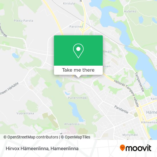 Hirvox Hämeenlinna map