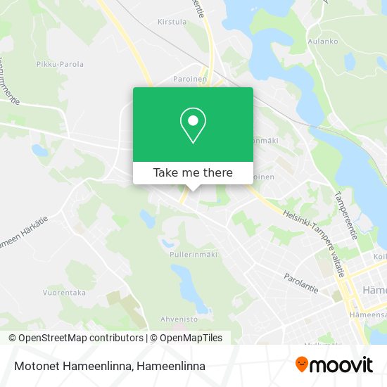 Motonet Hameenlinna map