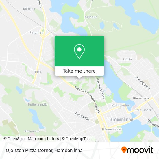 Ojoisten Pizza Corner map