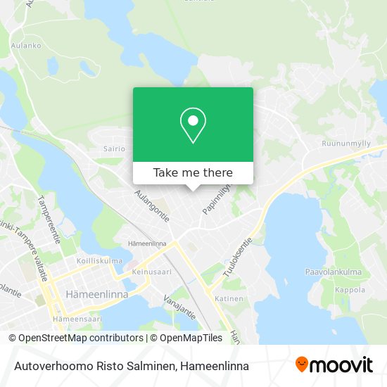 Autoverhoomo Risto Salminen map