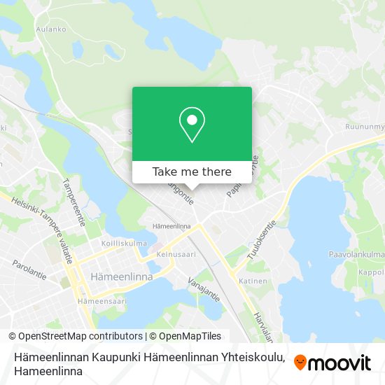 Hämeenlinnan Kaupunki Hämeenlinnan Yhteiskoulu map