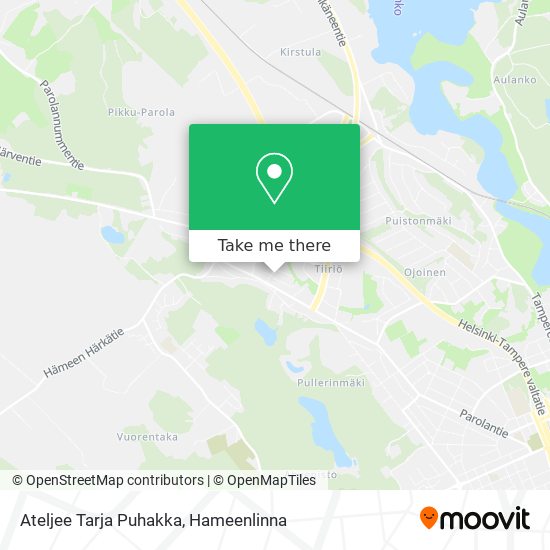 Ateljee Tarja Puhakka map
