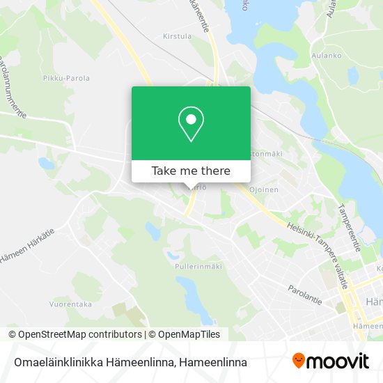 Omaeläinklinikka Hämeenlinna map