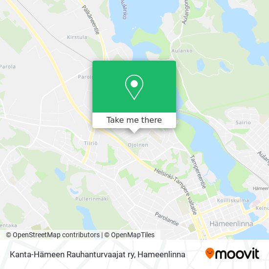 Kanta-Hämeen Rauhanturvaajat ry map