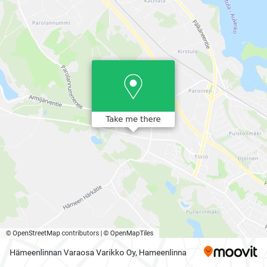 Hämeenlinnan Varaosa Varikko Oy map