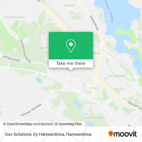 Dsv Solutions Oy Hämeenlinna map