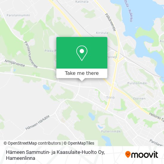 Hämeen Sammutin- ja Kaasulaite-Huolto Oy map
