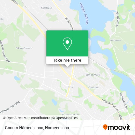 Gasum Hämeenlinna map