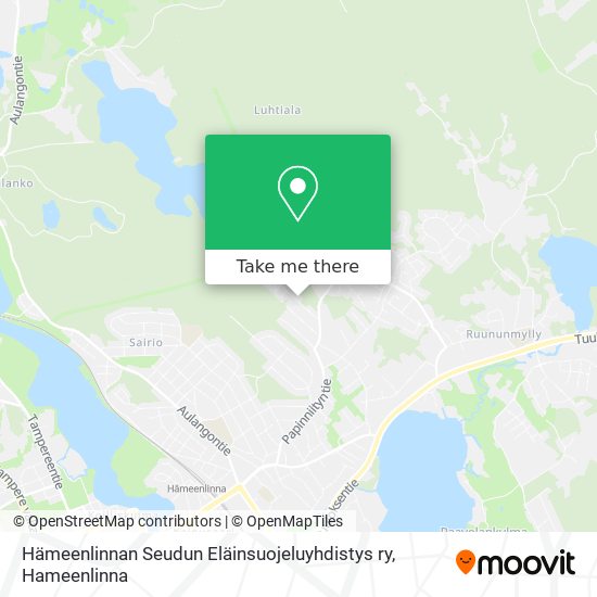 Hämeenlinnan Seudun Eläinsuojeluyhdistys ry map