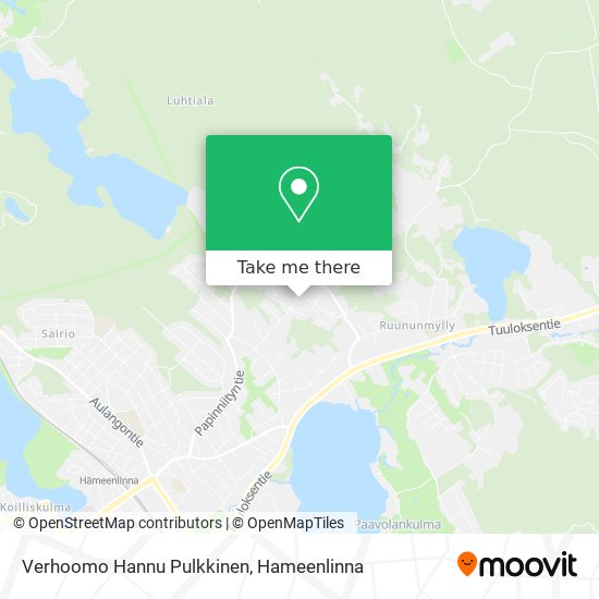 Verhoomo Hannu Pulkkinen map