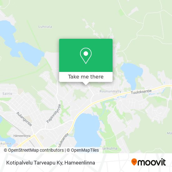 Kotipalvelu Tarveapu Ky map