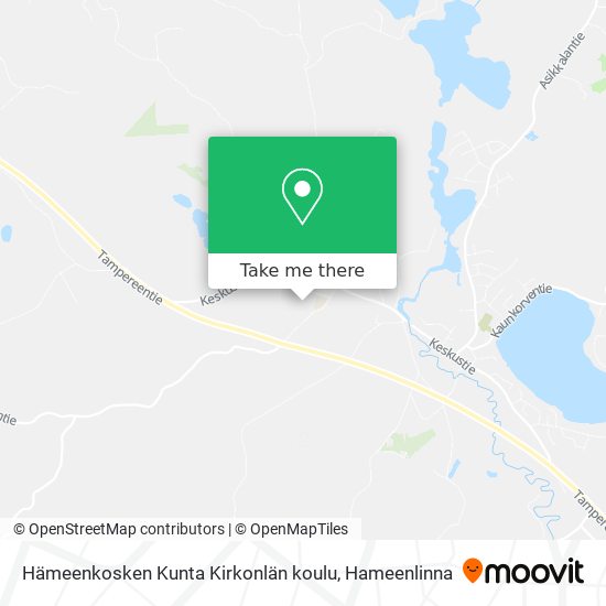Hämeenkosken Kunta Kirkonlän koulu map