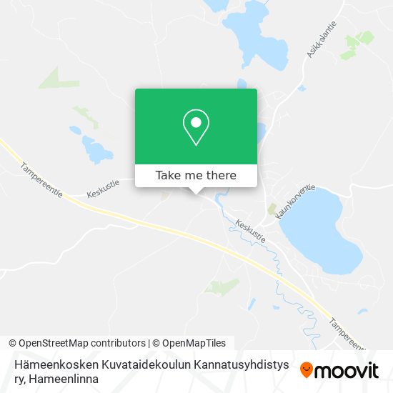 Hämeenkosken Kuvataidekoulun Kannatusyhdistys ry map