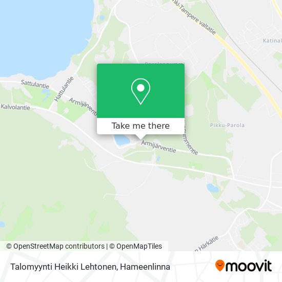 Talomyynti Heikki Lehtonen map