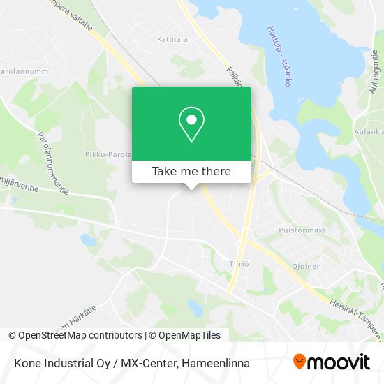 Kone Industrial Oy / MX-Center map