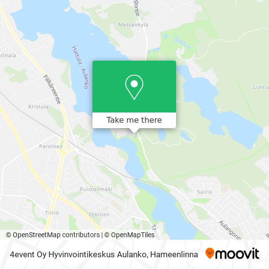 4event Oy Hyvinvointikeskus Aulanko map