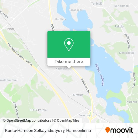 Kanta-Hämeen Selkäyhdistys ry map