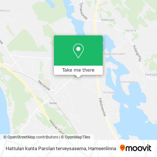 Hattulan kunta Parolan terveysasema map