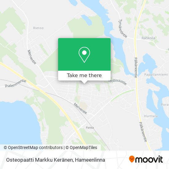 Osteopaatti Markku Keränen map