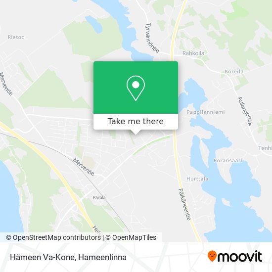 Hämeen Va-Kone map