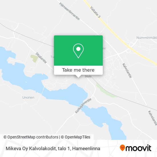 Mikeva Oy Kalvolakodit, talo 1 map