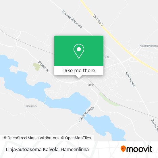 Linja-autoasema Kalvola map