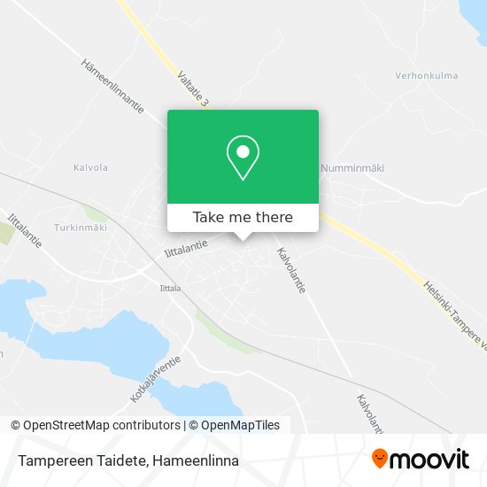 Tampereen Taidete map