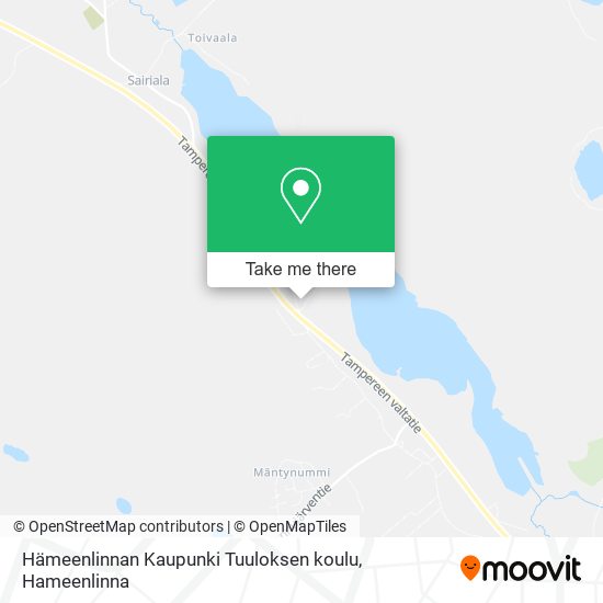 Hämeenlinnan Kaupunki Tuuloksen koulu map