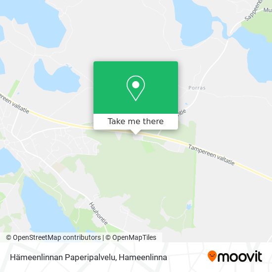 Hämeenlinnan Paperipalvelu map